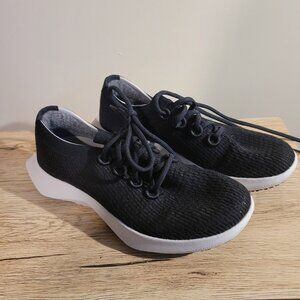 Allbirds Tree Dasher 2 running sneakers in black with a white sole SZ 9.5